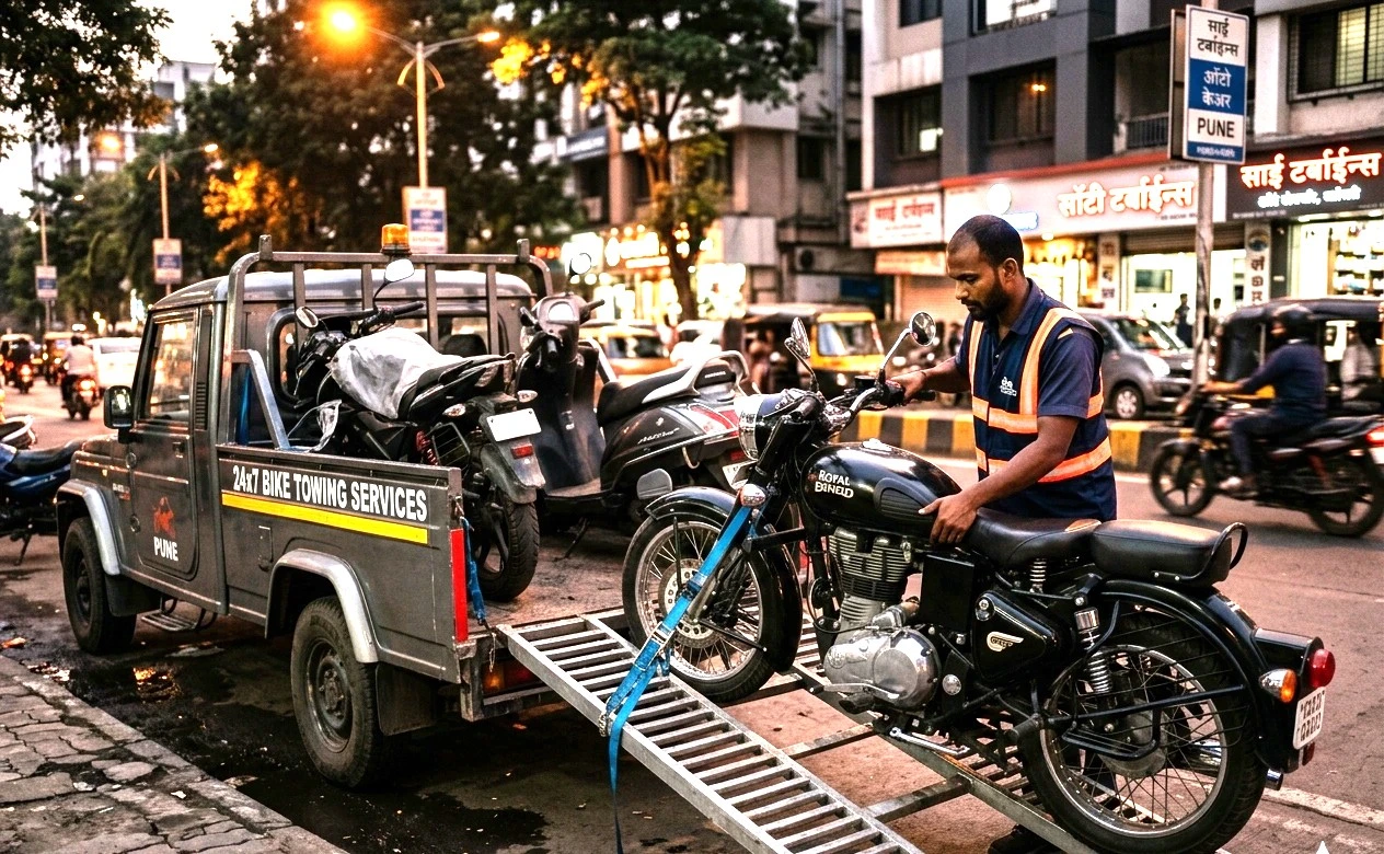 Bike towing Pune PCMC