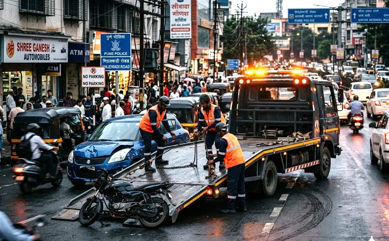 Emergency accident towing Pune