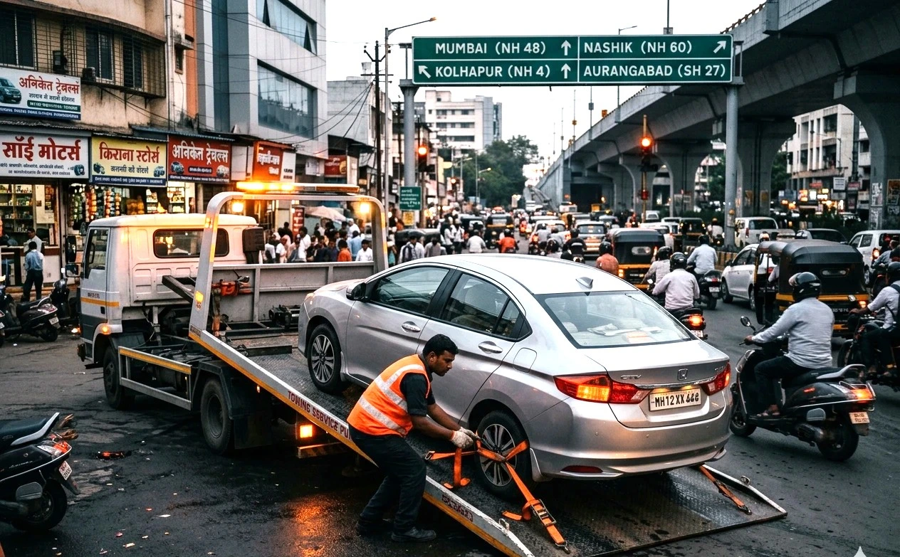 Long distance towing Maharashtra